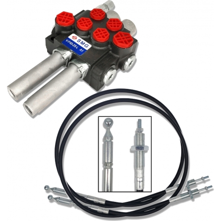 ROZDZIELACZ HYDRAULICZNY 2 SEK 40L NA LINKI 2x1000mm